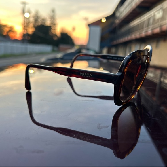 Prada Brown Tortoise Sunglasses - Picture 4 of 9